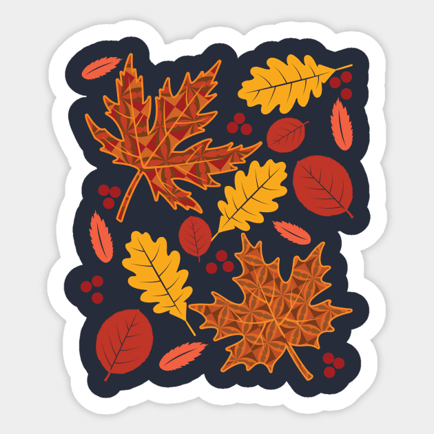 Fall leaves Sticker by Nice Surprise